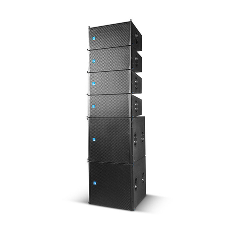 DLA410 2x10 polegadas alto-falante de matriz de linha de 500 W de gama completa