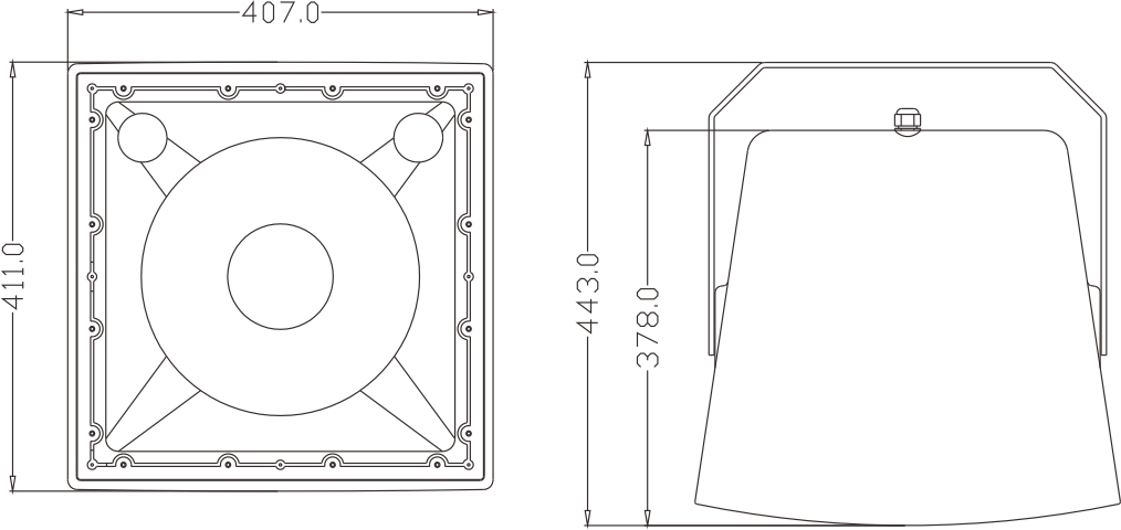 Alto-falante à prova d&#39;água de 1x12 polegadas de alcance total 200W